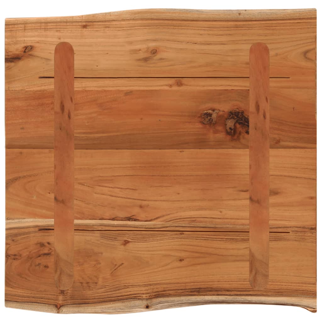 Tablero de mesa rectangular acacia borde vivo 40x40x2,5 cm