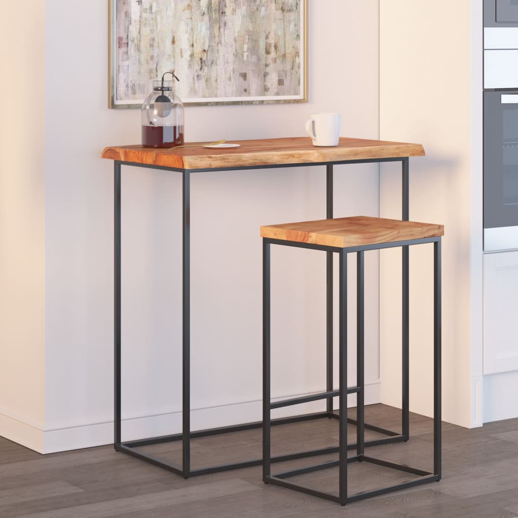 Tablero de mesa rectangular acacia borde vivo 40x40x2,5 cm