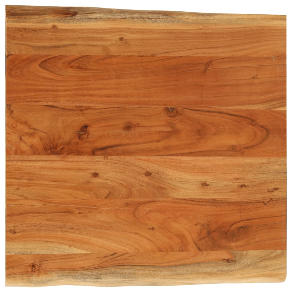 Tablero de mesa rectangular acacia borde vivo 40x40x2,5 cm