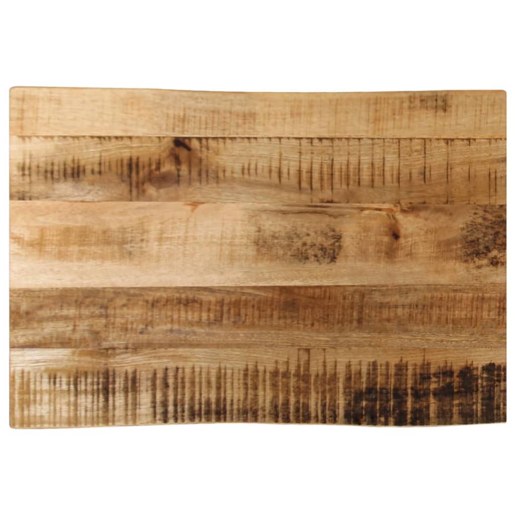 Tablero de mesa borde natural madera maciza mango 100x20x2,5 cm