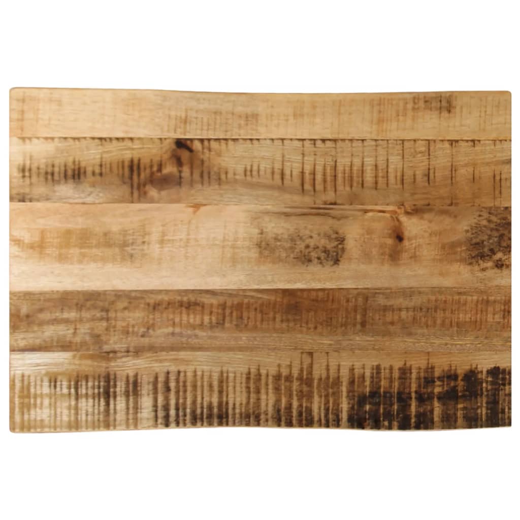 Tablero de mesa borde natural madera maciza mango 100x20x2,5 cm