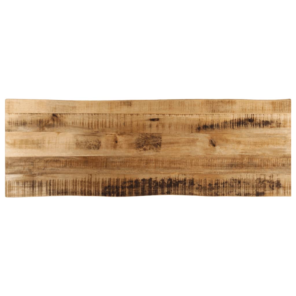 Tablero de mesa borde natural madera maciza mango 100x20x2,5 cm