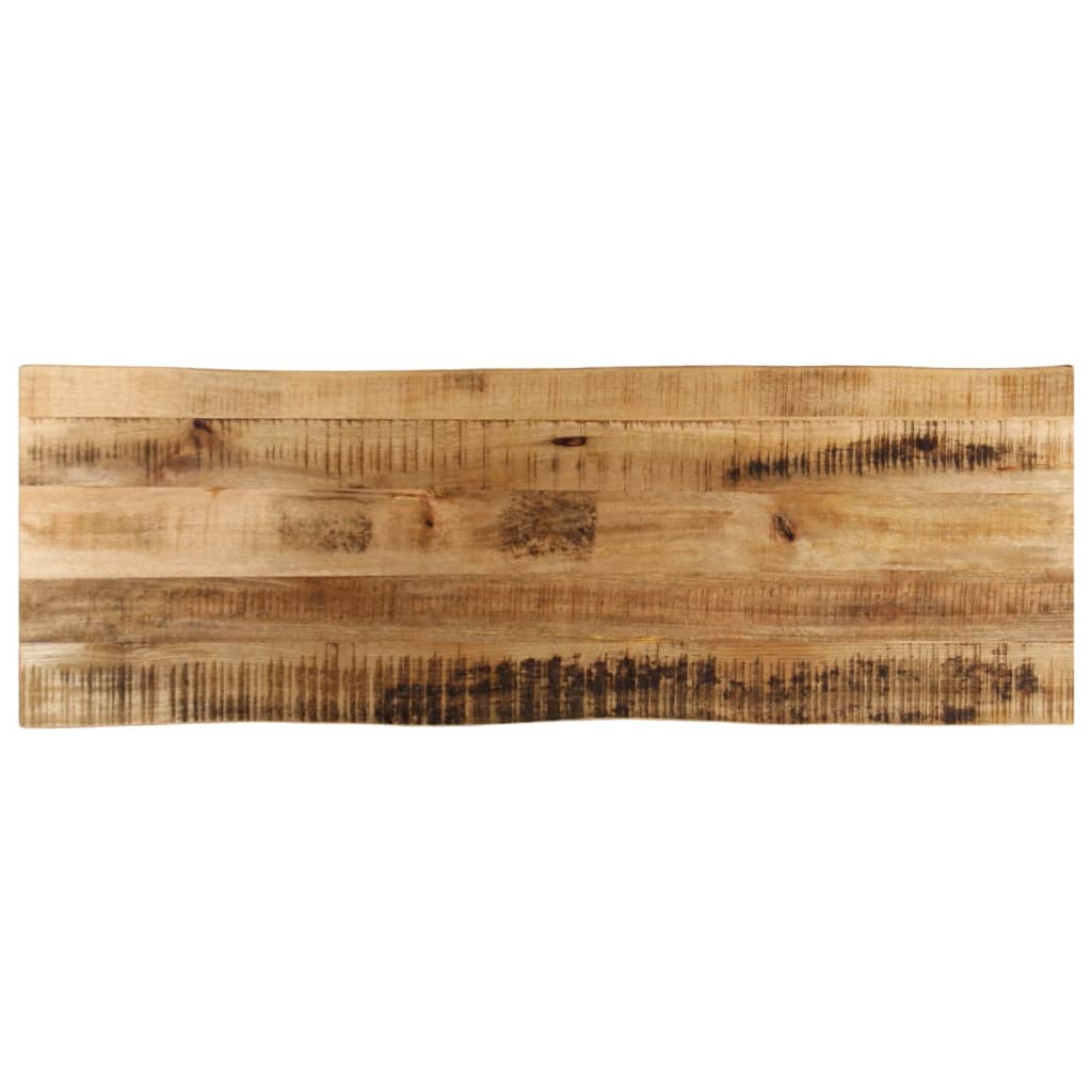 Tablero de mesa borde natural madera maciza mango 100x20x2,5 cm