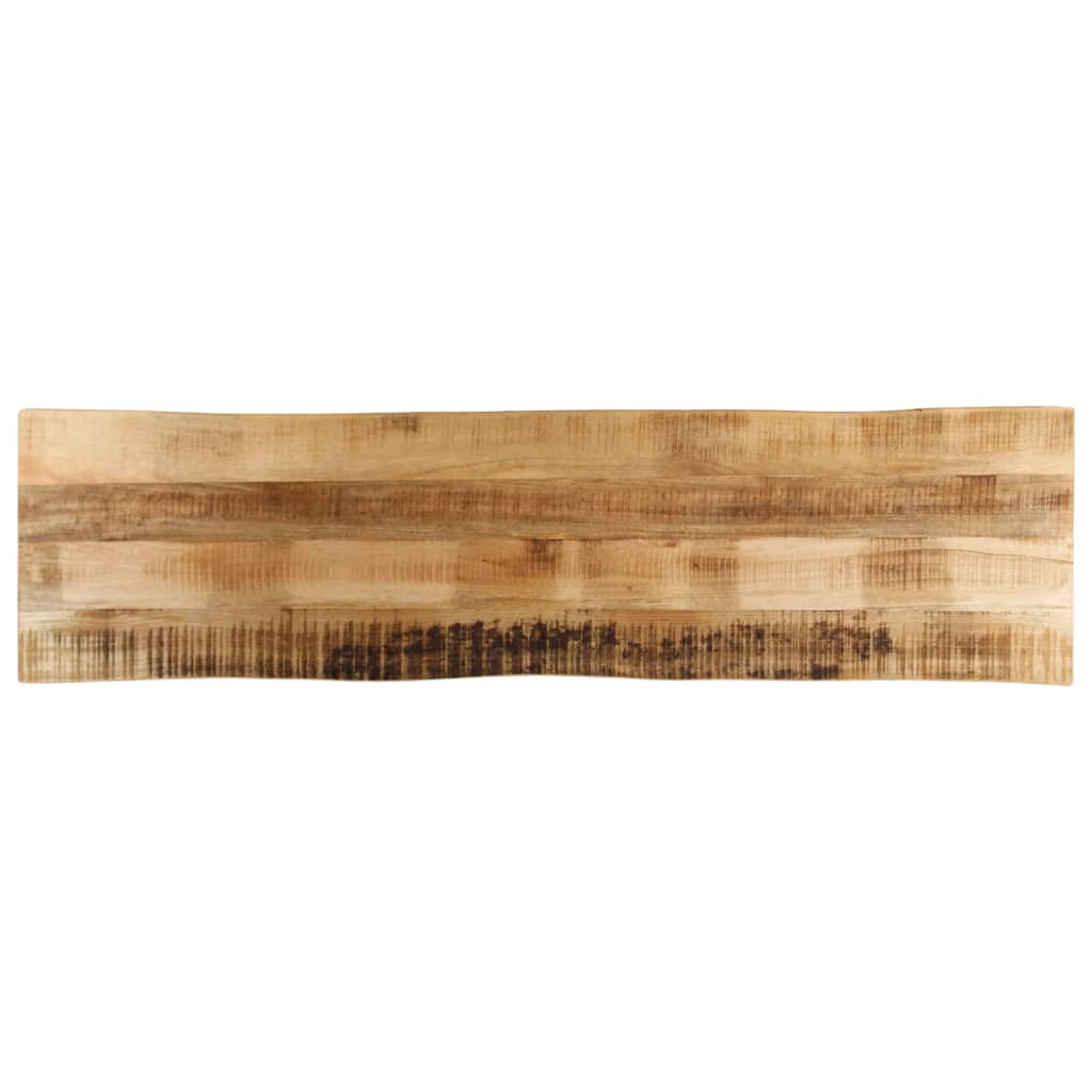 Tablero de mesa borde natural madera maciza mango 100x20x2,5 cm
