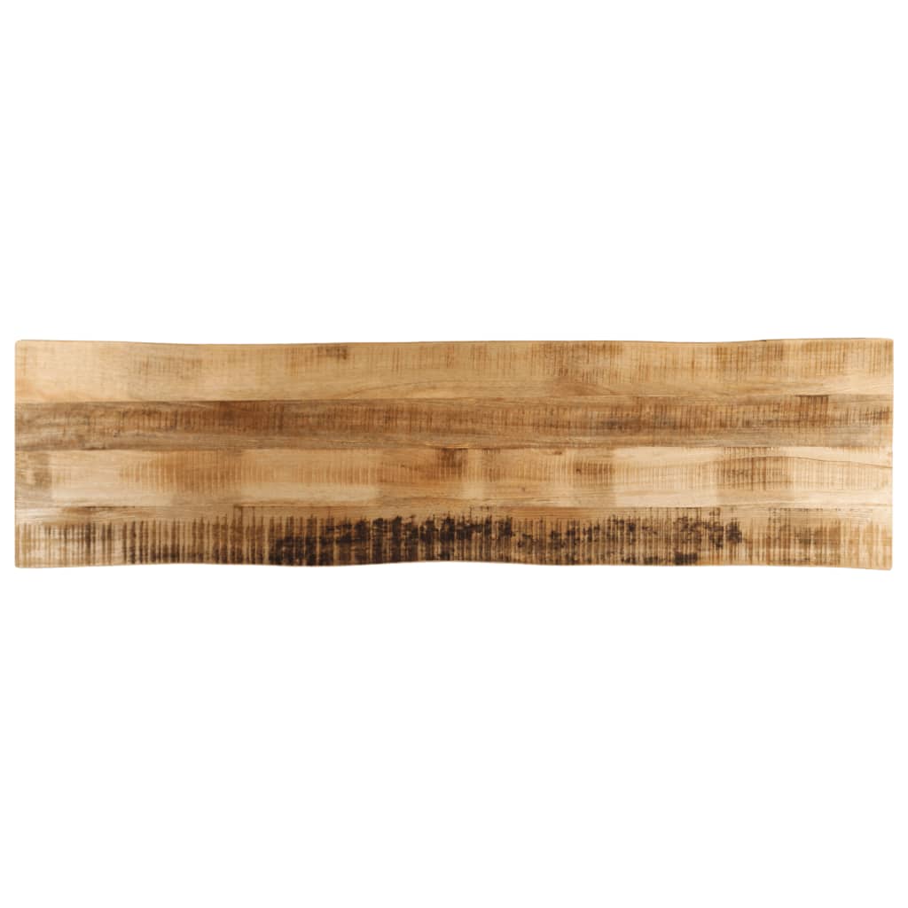 Tablero de mesa borde natural madera maciza mango 100x20x2,5 cm