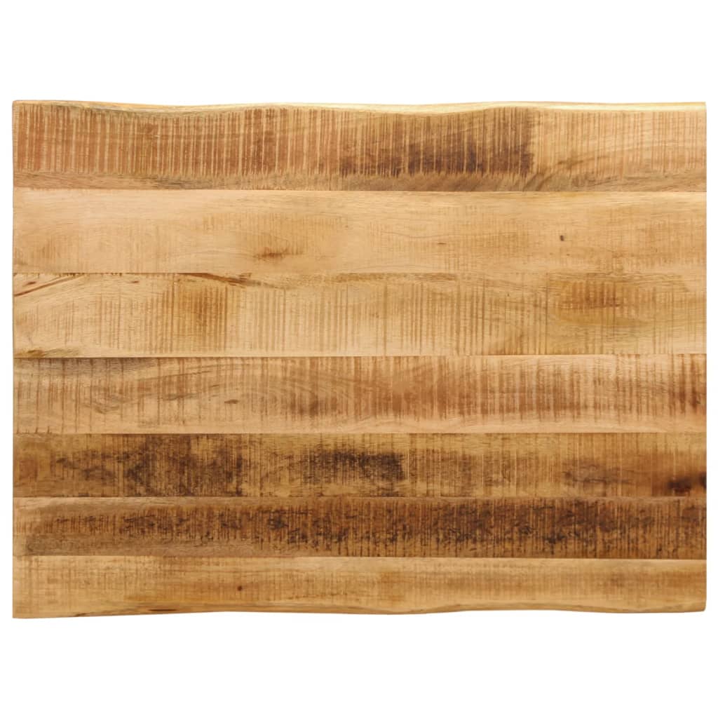 Tablero de mesa borde natural madera maciza mango 100x20x2,5 cm