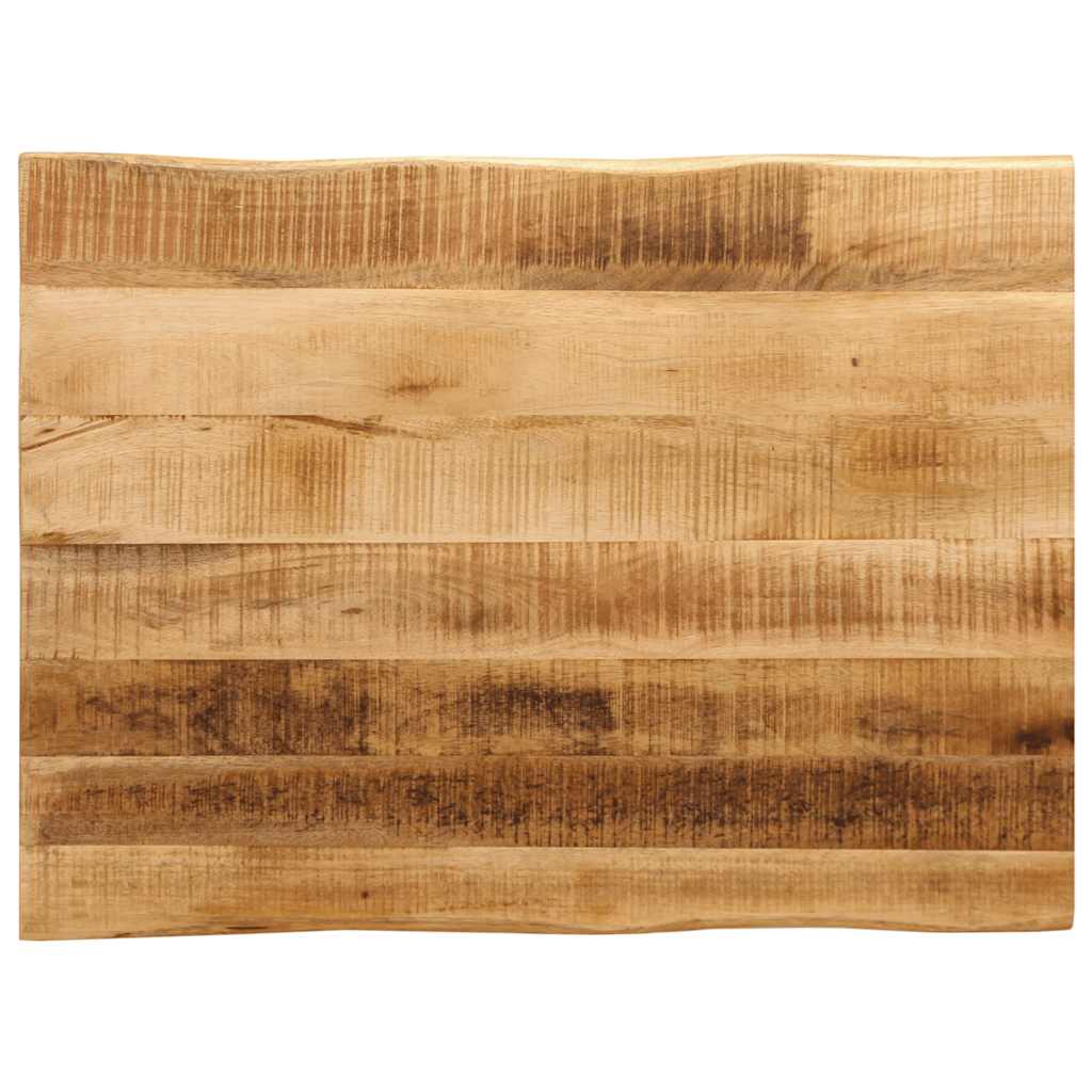 Tablero de mesa borde natural madera maciza mango 100x20x2,5 cm