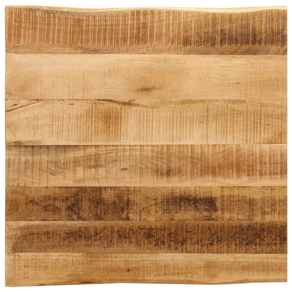 Tablero de mesa borde natural madera maciza mango 100x20x2,5 cm