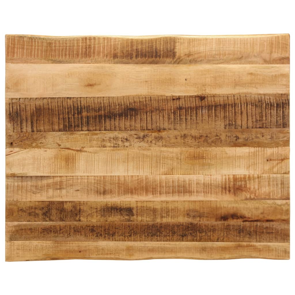 Tablero de mesa borde natural madera maciza mango 100x20x2,5 cm