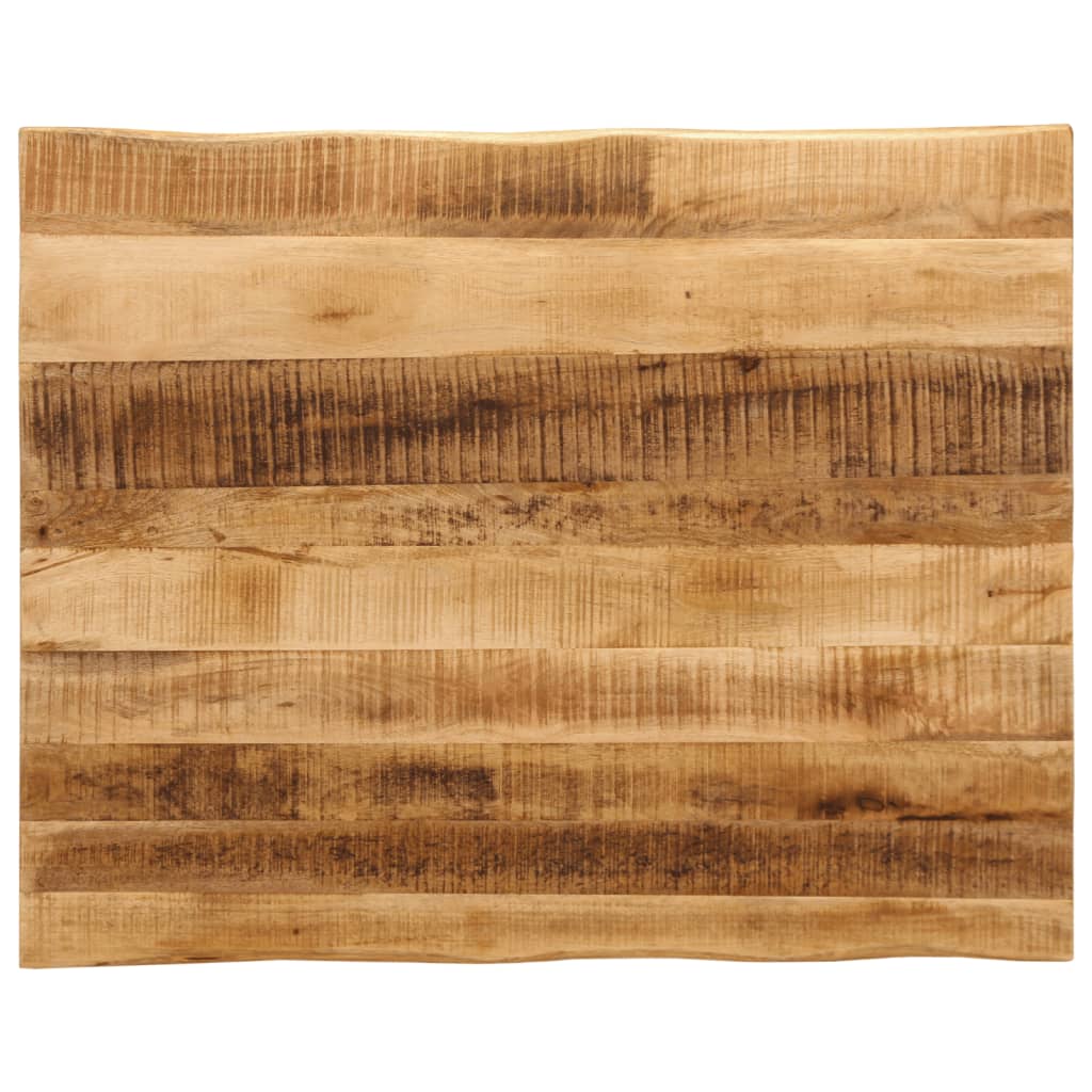 Tablero de mesa borde natural madera maciza mango 100x20x2,5 cm