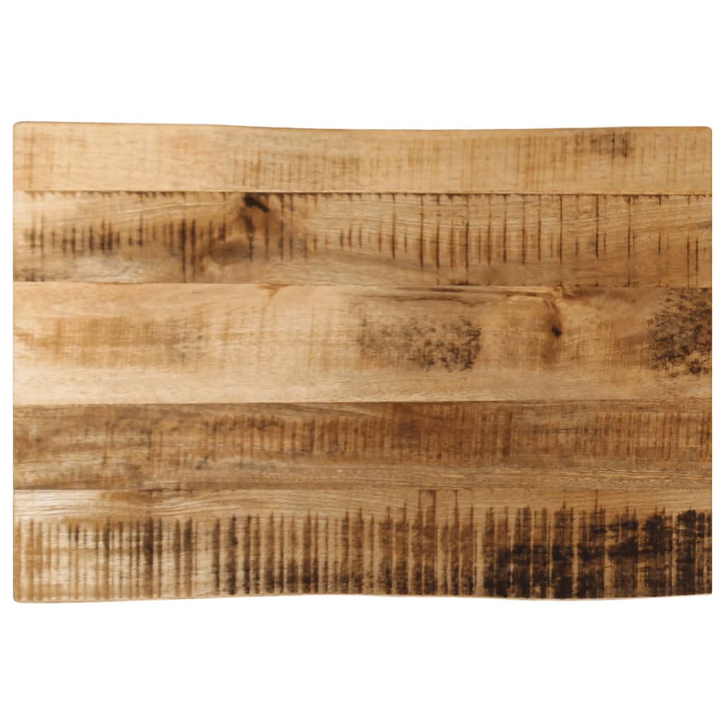 Tablero de mesa borde natural madera maciza mango 100x20x2,5 cm