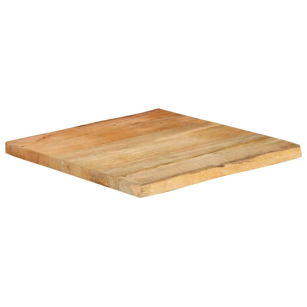Tablero de mesa borde natural madera maciza mango 100x20x2,5 cm