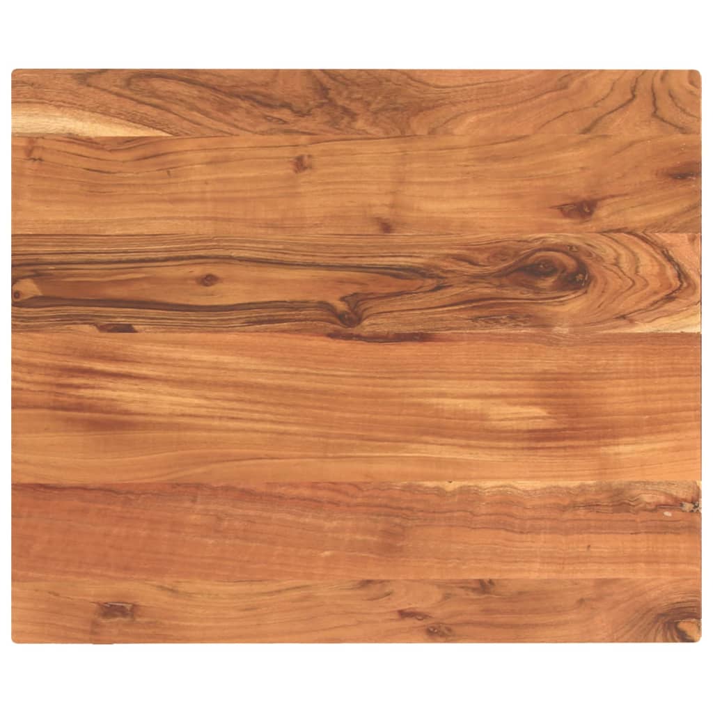 Tablero de mesa rectangular acacia borde vivo 40x40x2,5 cm