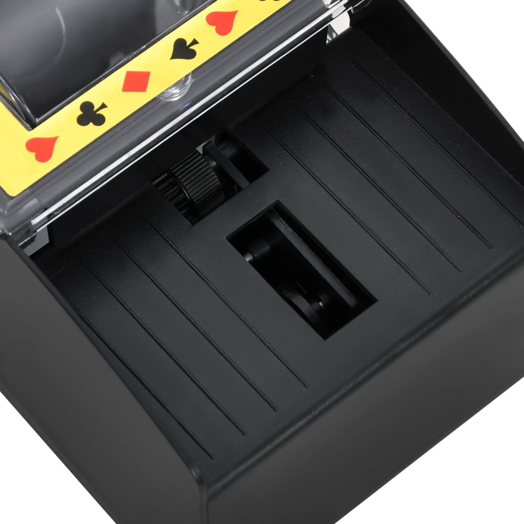 Barajador de cartas automático negro 2 barajas