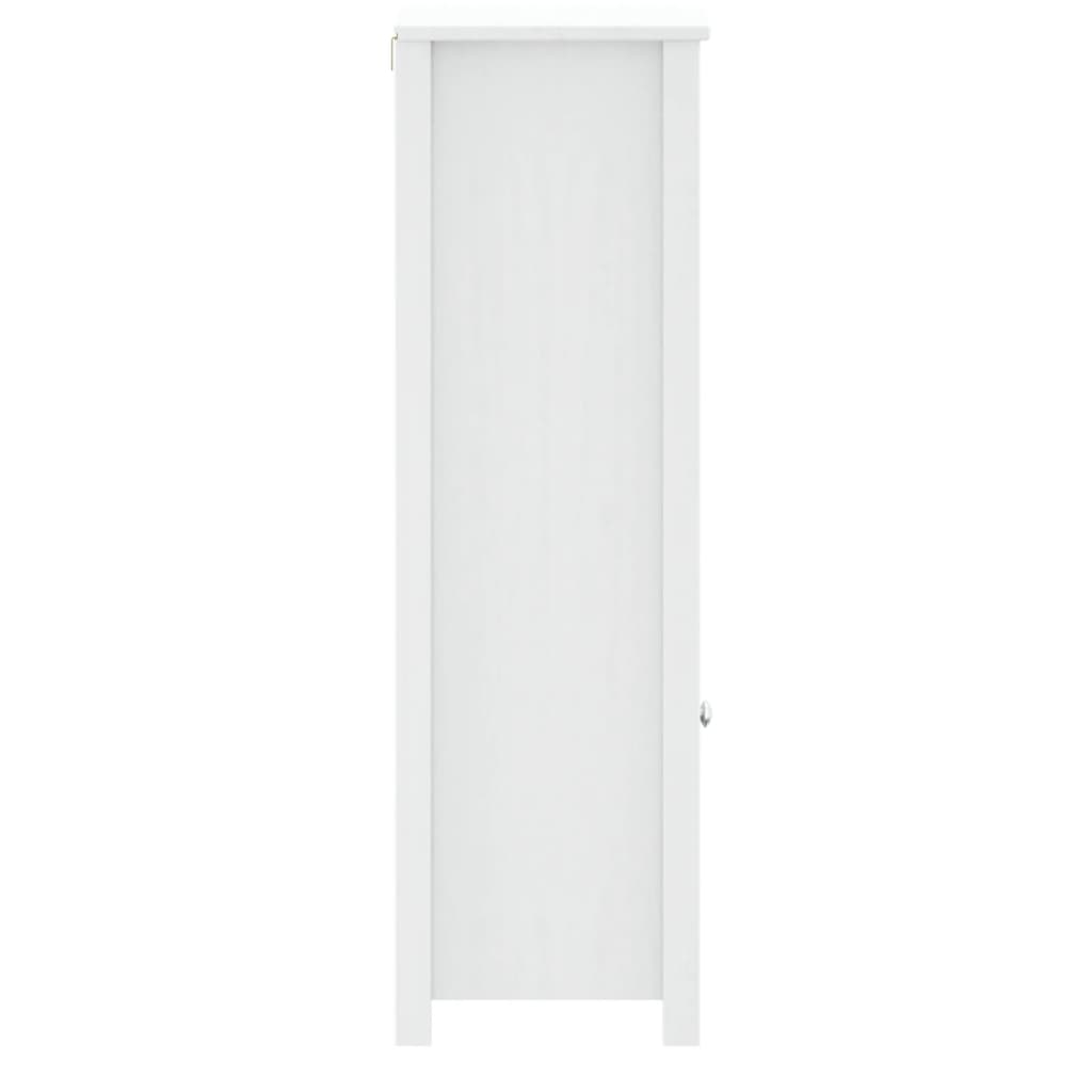 Mueble de baño BERG madera maciza de pino blanco 40x34x110 cm