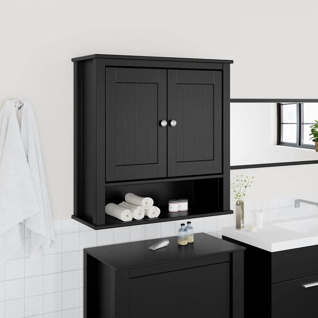 Mueble de baño madera maciza de acacia y hierro 40x30x90 cm