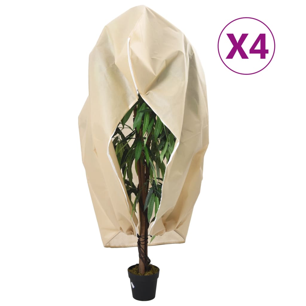 Coberturas para plantas com fecho de correr 10 unidades 70 g/m² 1,2x1,8 m