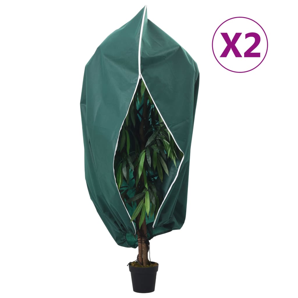 Coberturas para plantas com fecho de correr 10 unidades 70 g/m² 1,2x1,8 m