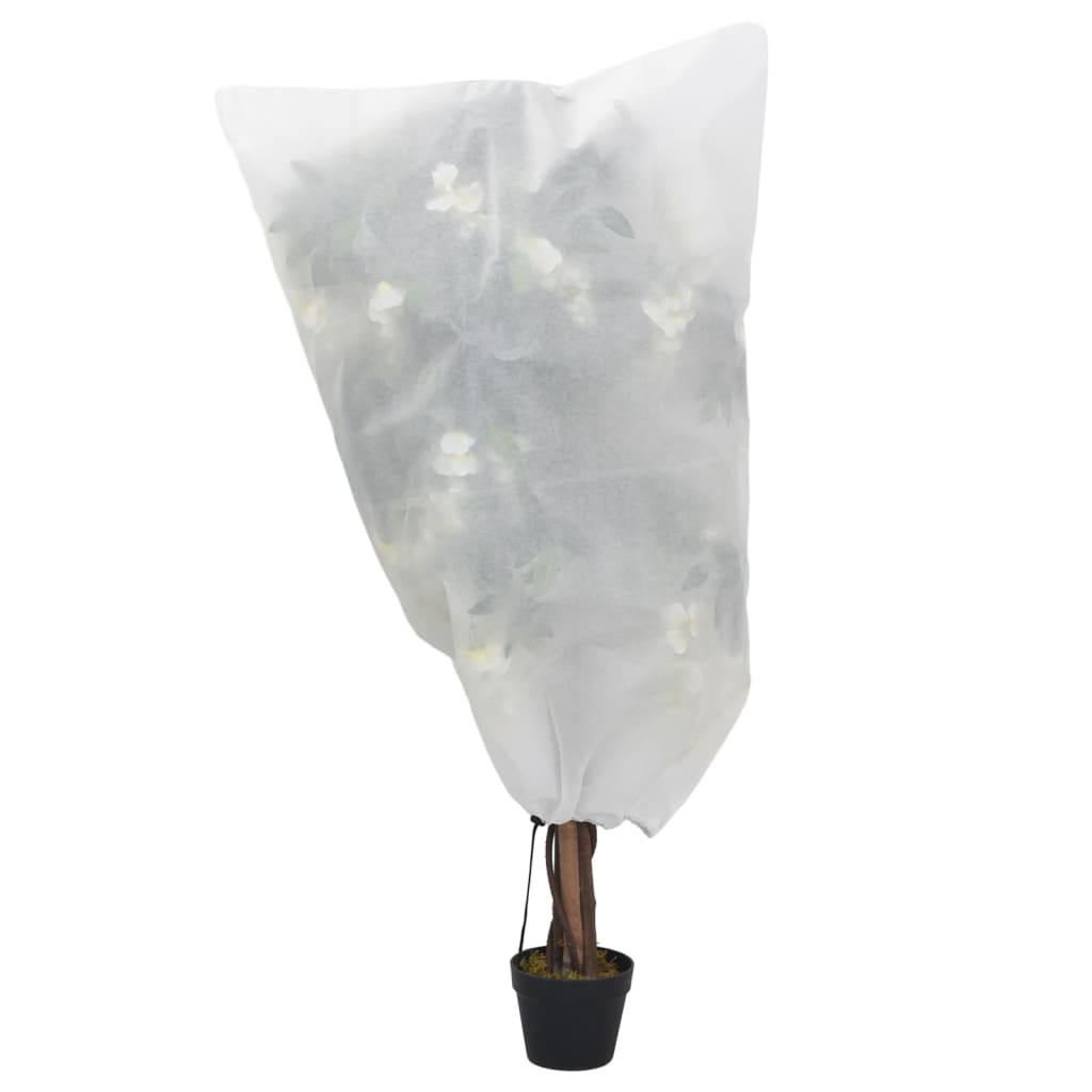 Cubiertas para plantas con cordón 12 uds 70 g/m² 0,8x0,8 m