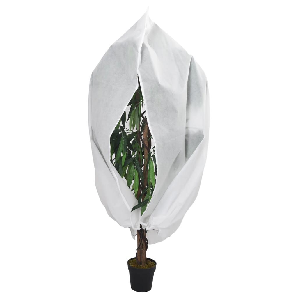 Cubierta para plantas con cremallera 10 uds 70 g/m² 1,55x1,55 m