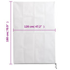Cubiertas para plantas con cremallera 10 uds 70 g/m² 1,2x1,8 m
