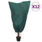 Cubiertas para plantas con cordón 12 uds 70 g/m² 0,8x0,8 m