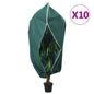 Cubiertas para plantas con cremallera 10 uds 70 g/m² 1,2x1,8 m