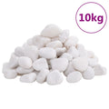 Guijarros pulidos blancos 10 kg 2-5 cm