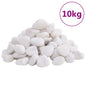 Pedras roladas polidas brancas 10 kg 2-5 cm