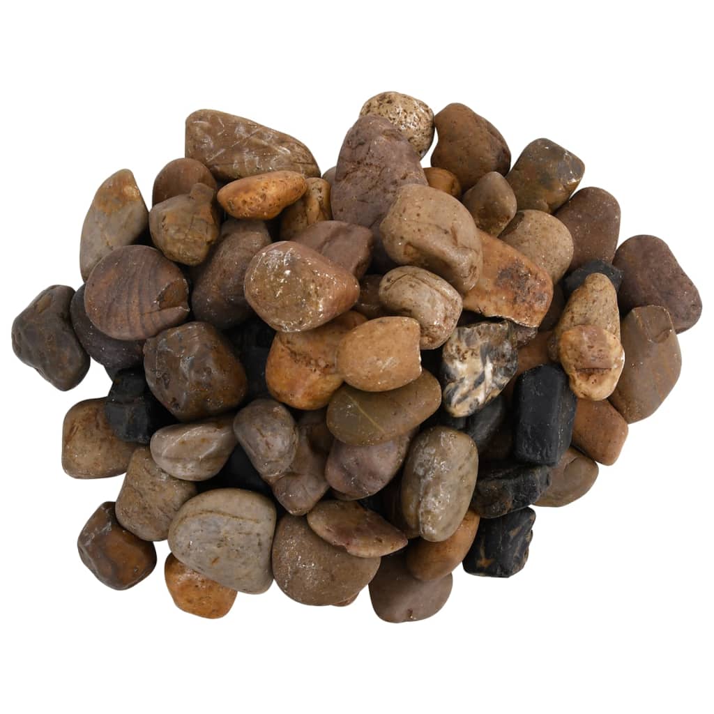 Guijarros pulidos colores mezclados 10 kg 2-5 cm