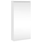 Mueble de baño de esquina con espejo blanco 30x24x60 cm