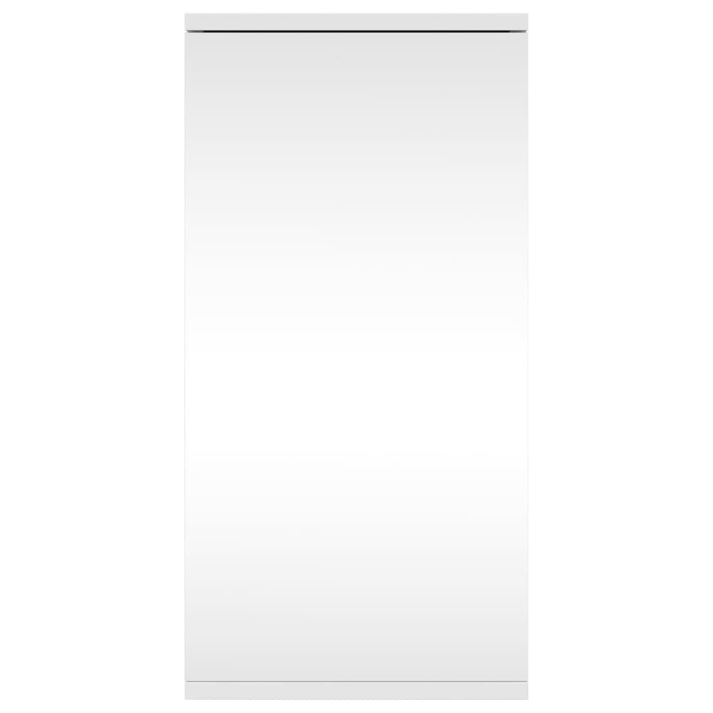 Mueble de baño de esquina con espejo blanco 30x24x60 cm
