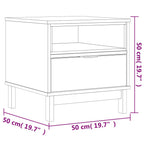Mesa auxiliar FLAM madera maciza de pino 50x50x50 cm