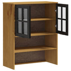 Mueble superior de aparador con puertas vidrio FLAM madera pino