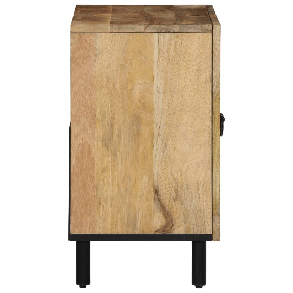 Armario de lavabo para baño madera maciza de acacia 62x33x58 cm