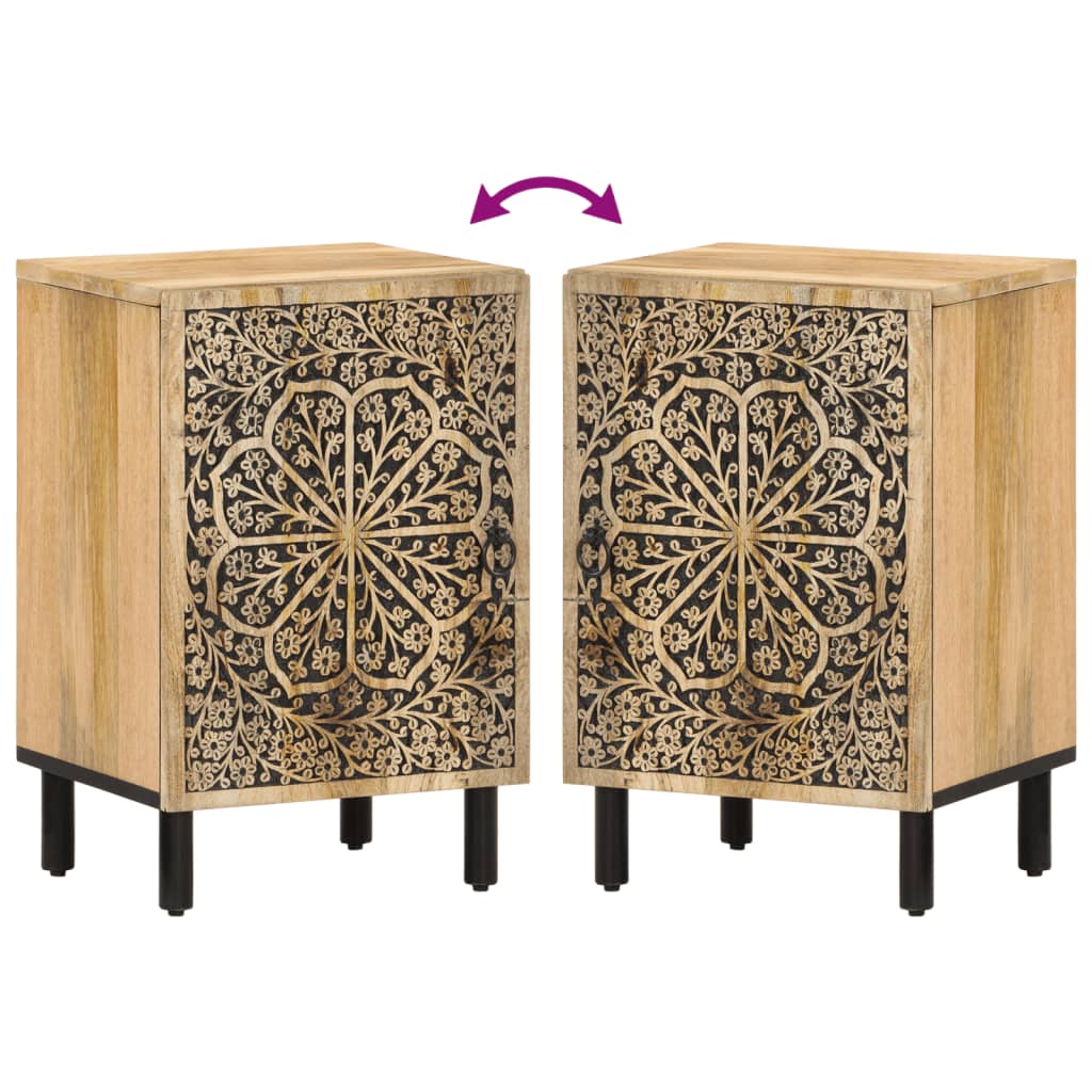 Mueble de baño madera maciza de mango 38x33x58 cm