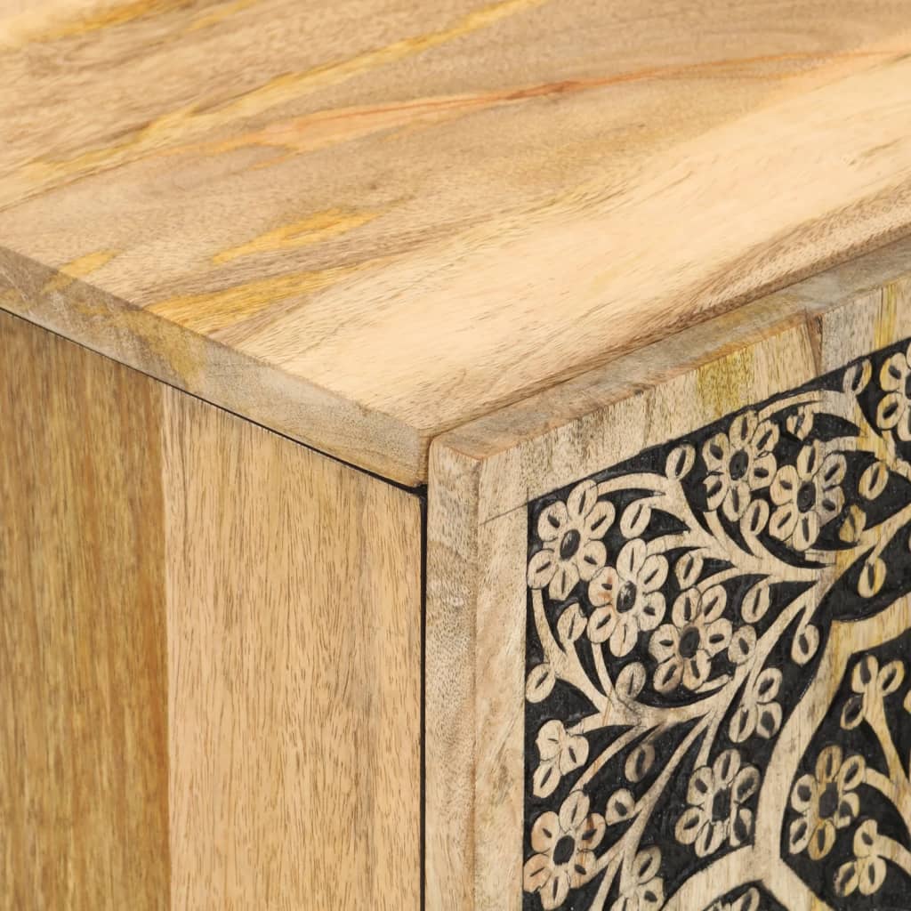 Mueble de baño madera maciza de mango 38x33x58 cm
