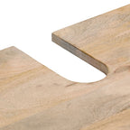 Armario de lavabo para baño madera maciza de mango 62x33x58 cm