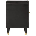 Mesita de noche de madera maciza de mango 40x33x46 cm