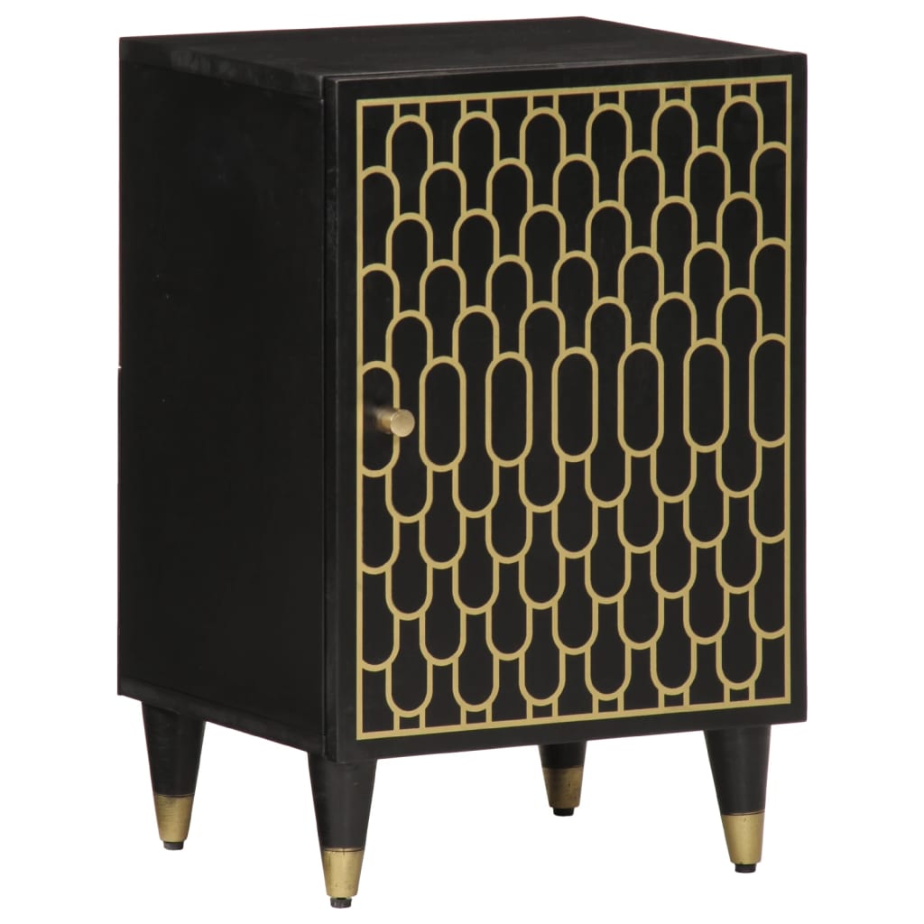 Solid mango wood bathroom cabinet 38x33x58 cm