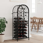 Botellero para 12 botellas madera maciza de pino 36x23x36 cm
