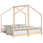 Estructura de cama de niños madera maciza de pino 2x(80x160) cm