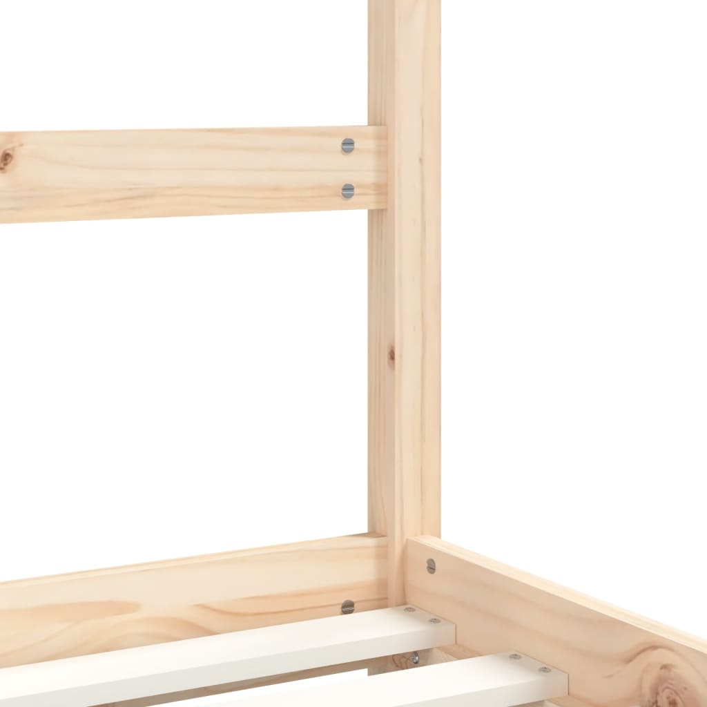 Estructura de cama de niños madera maciza de pino 2x(80x160) cm