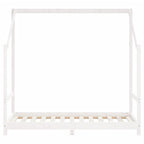 Estructura de cama de niños madera de pino blanco 2x(80x160) cm