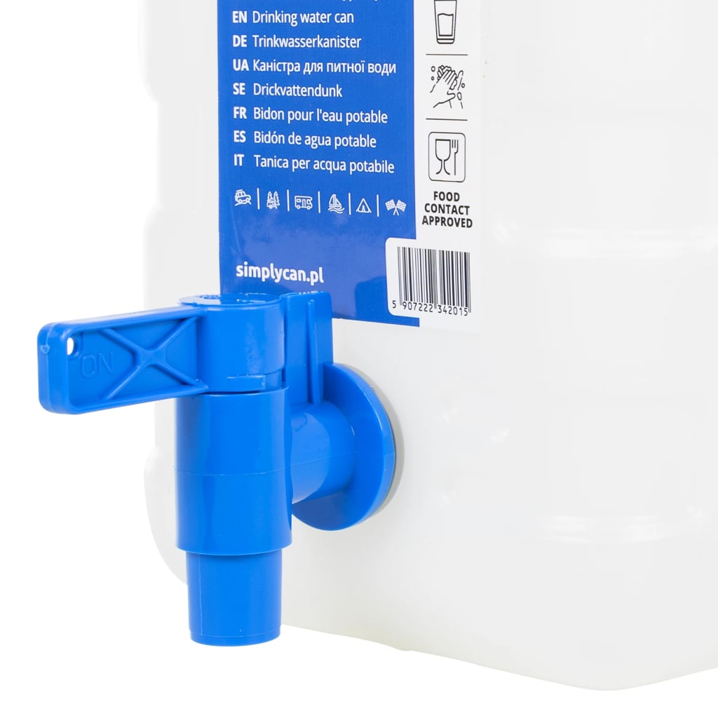 Garrafa de agua con grifo plástico transparente 10 litros