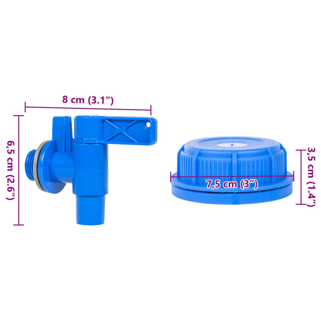 Garrafa de agua con grifo plástico transparente 10 litros