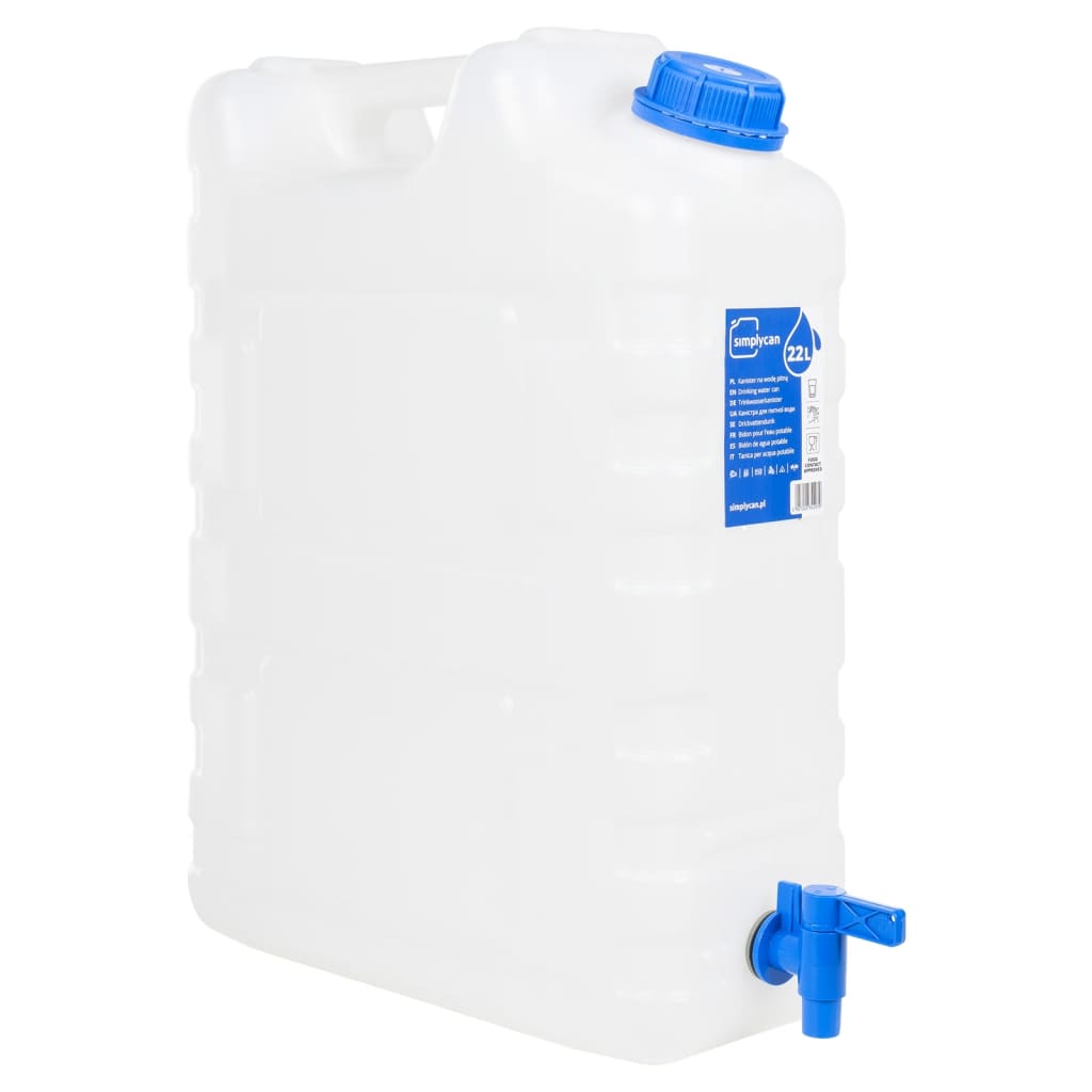 Garrafa de agua con grifo plástico transparente 15 litros