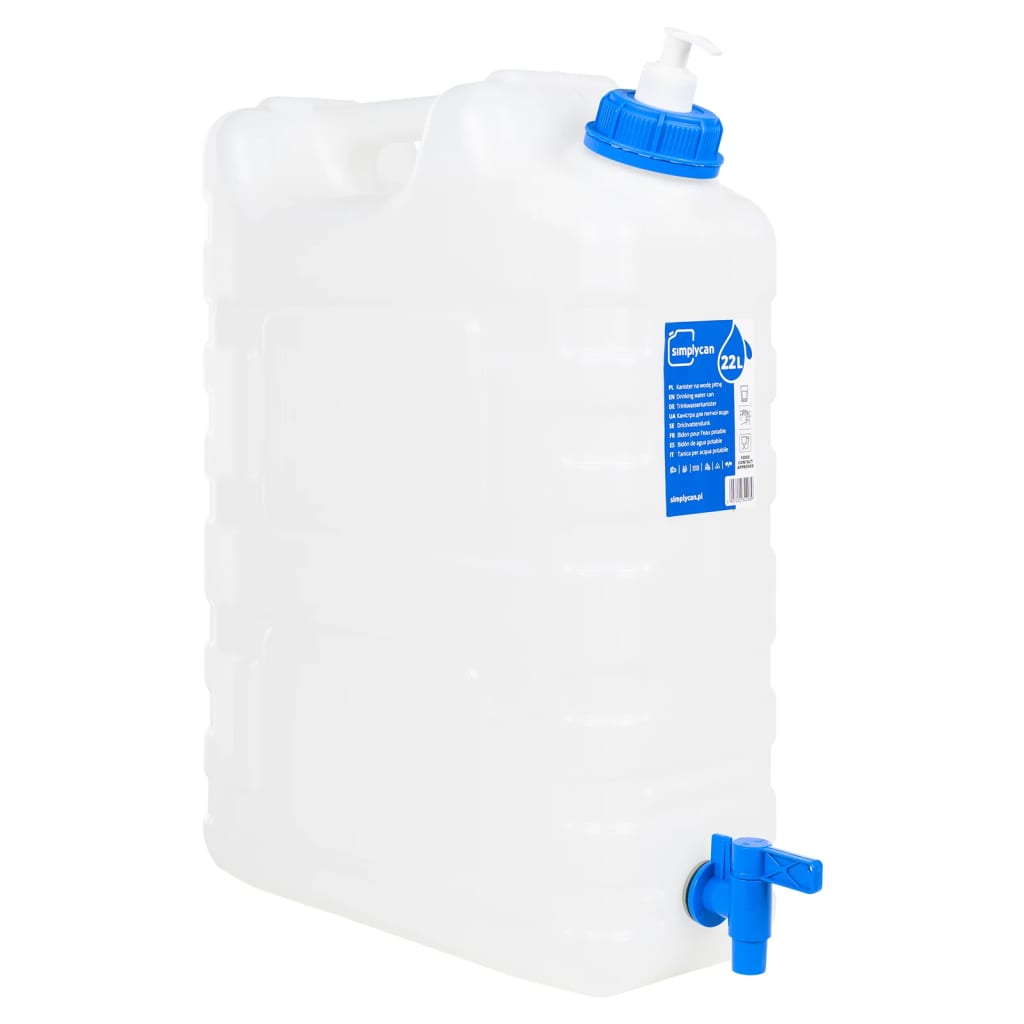 Garrafa de agua con grifo plástico transparente 15 litros