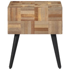 Mesa auxiliar teca reciclada maciza 40x40x45 cm