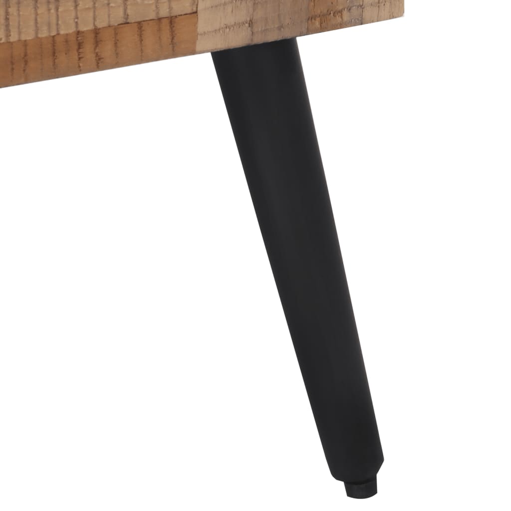 Mesa auxiliar teca reciclada maciza 40x40x45 cm